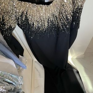 Pamella Roland crystal gown